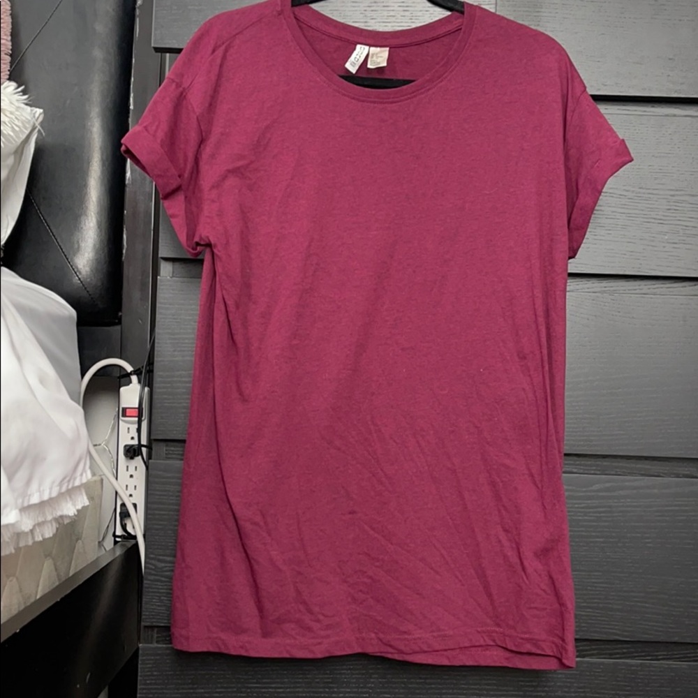 Red T-shirt dress